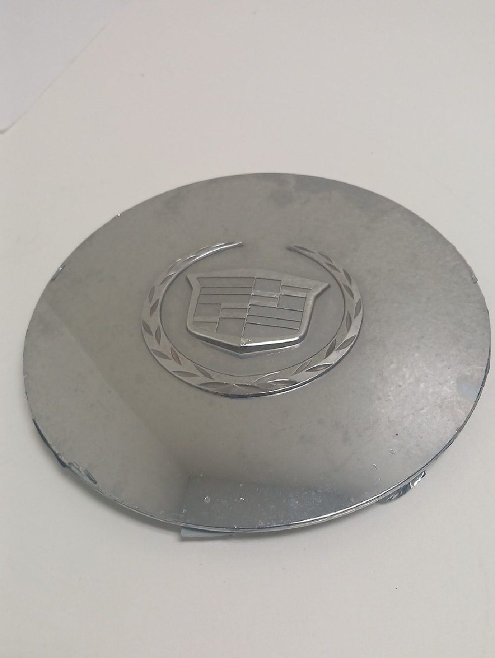 Cadillac Chrome Wheel Center Cap - Silver